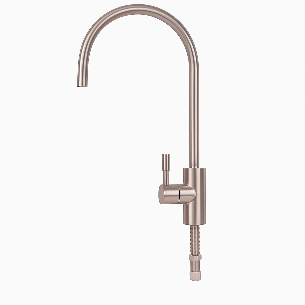 Dolphin Stainless Steel Water Purifier Faucet – Modern Pure Water Tap Stainless steel faucet designed for Dolphin water purifiers, featuring a sleek modern design for pure water dispensing.